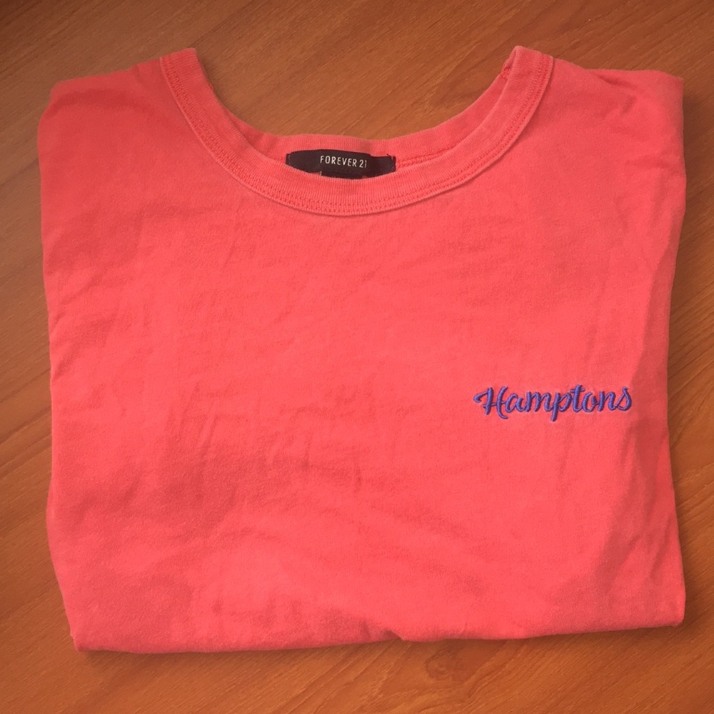 Forever 21 • Hamptons Embroidered Tee • Crop Top